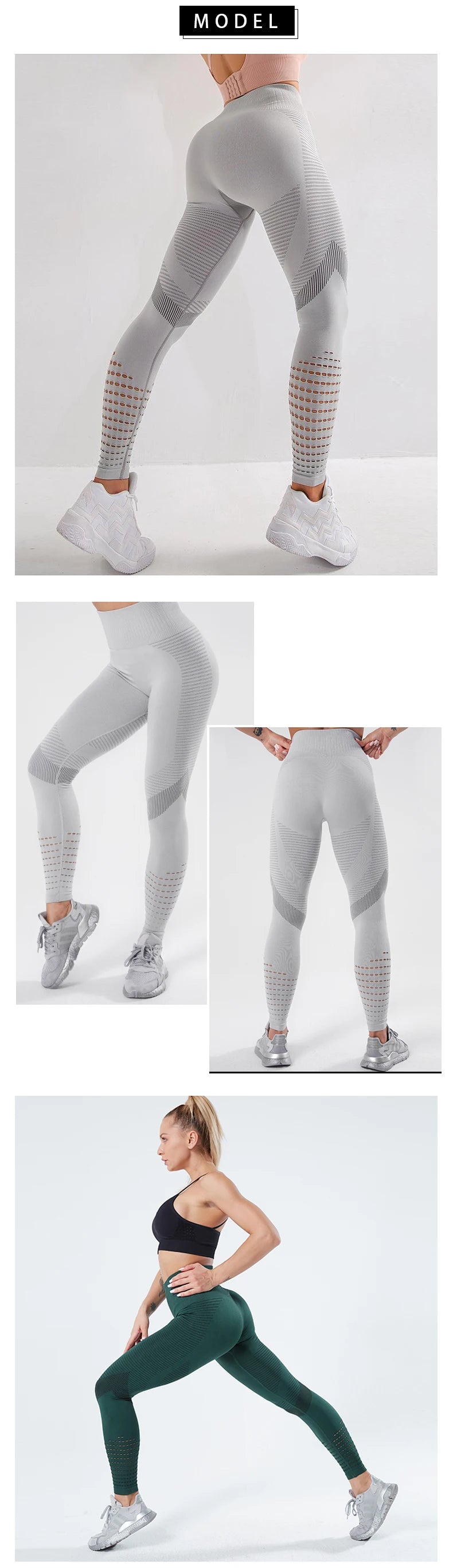 Legging Cintura Alta Fitness Tecido Respirável